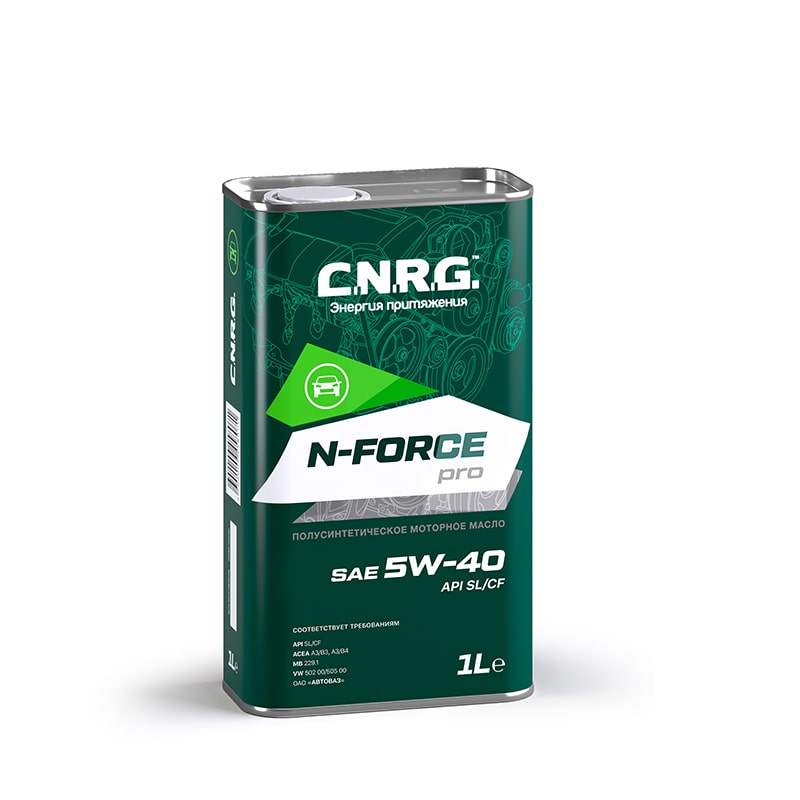 Масло моторное C.N.R.G N-Force Pro SAE 5W-40 SL CF п с. (1л)