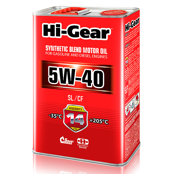 HG1144 Масло моторное SAE 5w-40 п синт. (4л)