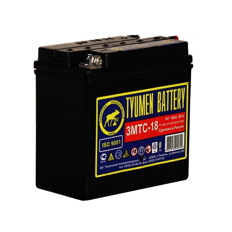 d9b6826e-6494-11eb-a28d-04d9f508137a АКБ мото Тюмень 6V 18Ач болт сухозаряженный