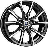 K&K 7,5x17/5x114,3 ET40 D66,1 Твист (КС697) Алмаз черный