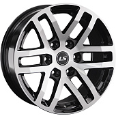 LS 9x18/6x139,7 ET30 D100,1 1279 BKF (конус, Колпак+лого)
