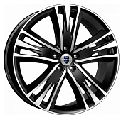 Диск колеса КиК "Атлас" 8,5x20 5*108 ET45 D67,1  (КС661) Алмаз черный