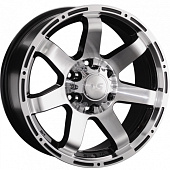 LS 8x18/6x139,7 ET20 D106,1 1289 BKF (конус, Колпак+лого)